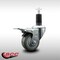 Service Caster 3'' SS Gray Poly Swivel 1-1/4'' Expanding Stem Caster Total Lock Brake SCC-SSEXTTL20S314-PPUB-114 - alternate 2